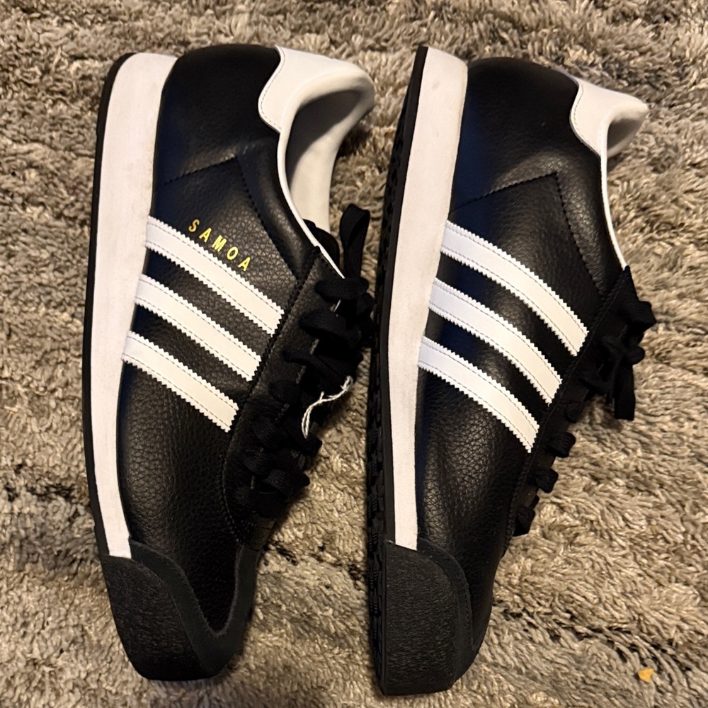 Adidas Samoa Black White Sneakers